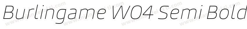 Burlingame W04 Semi Bold字体转换